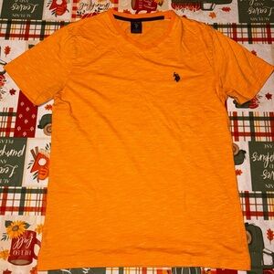 US Polo Assn. Orange Polo Shirt with Logo